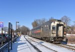 NJT Train # 5170 getting ready to depart Annandale Station with Multilevel Cab Car # 7041 on the point 